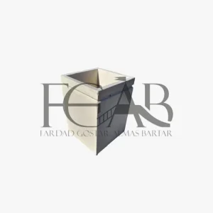 سطل زباله بتنی مدل دیبا بدون در