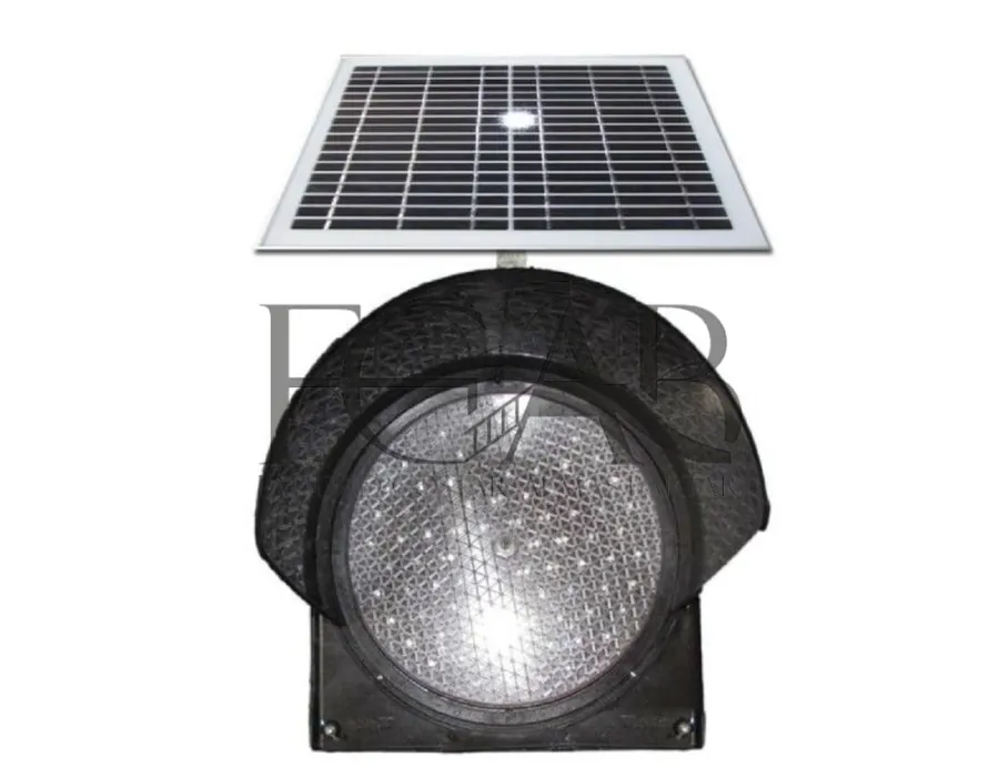 چراغ راهنمایی رانندگی خورشیدی تک خونه