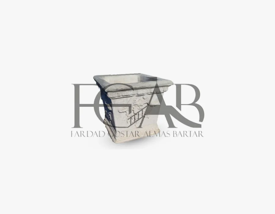 گلدان كنزی مربع