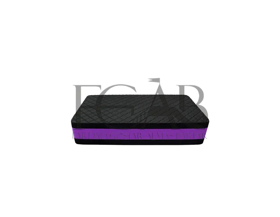 تخته استپ فوم 4 لایه آجدار مشکی و بنفش