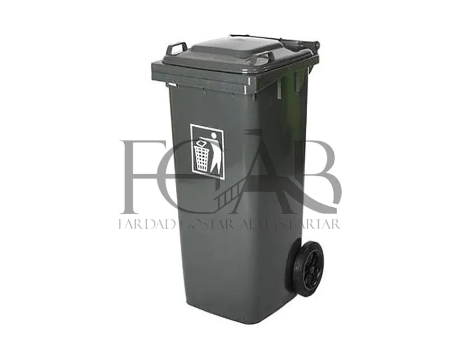سطل زباله پلی اتیلن 120 لیتری
