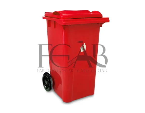 سطل زباله پلی اتیلن 240 لیتری