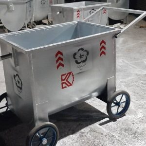 سطل زباله گالوانیزه گاری