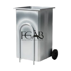 سطل زباله گالوانیزه 140 لیتری