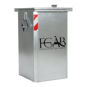 مخزن زباله گالوانیزه 440 لیتری