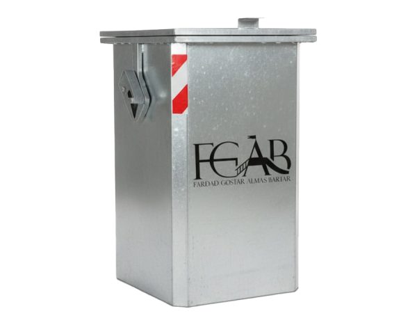 مخزن زباله گالوانیزه 440 لیتری