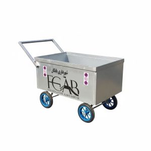 مخزن زباله گالوانیزه گاری