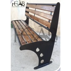 نیمکت چوبی پشتی دار بدون بغل