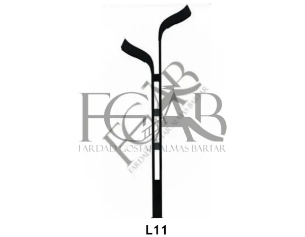 پایه چراغ خیابانی کد L11